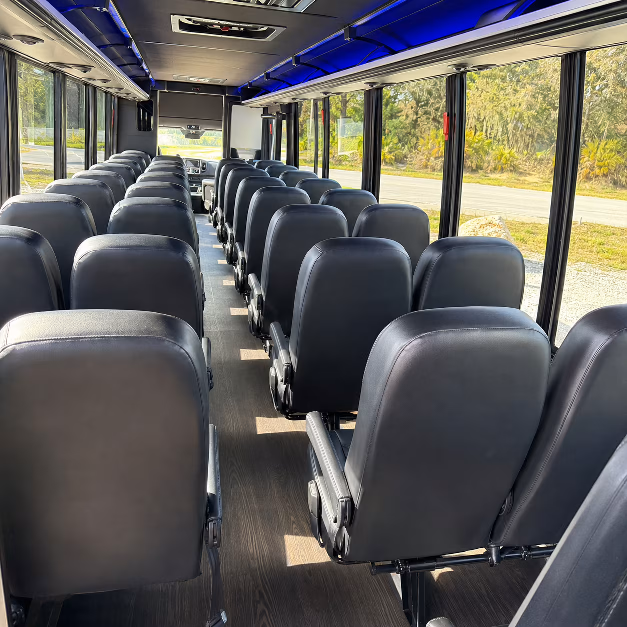 white plains religious group transportation onboard seating